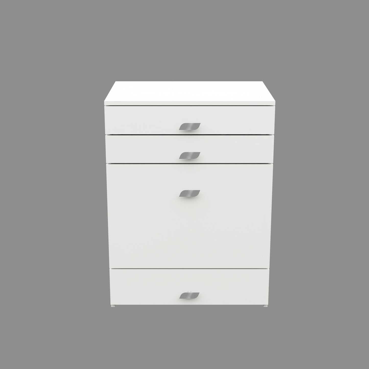Modern Vanity Table with Hidden Jewelry Storage, Drawers & Lift-Up Mirror (White)