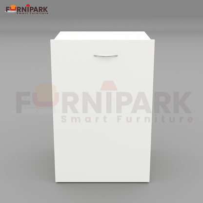 Extendable Table with Drawer (White)