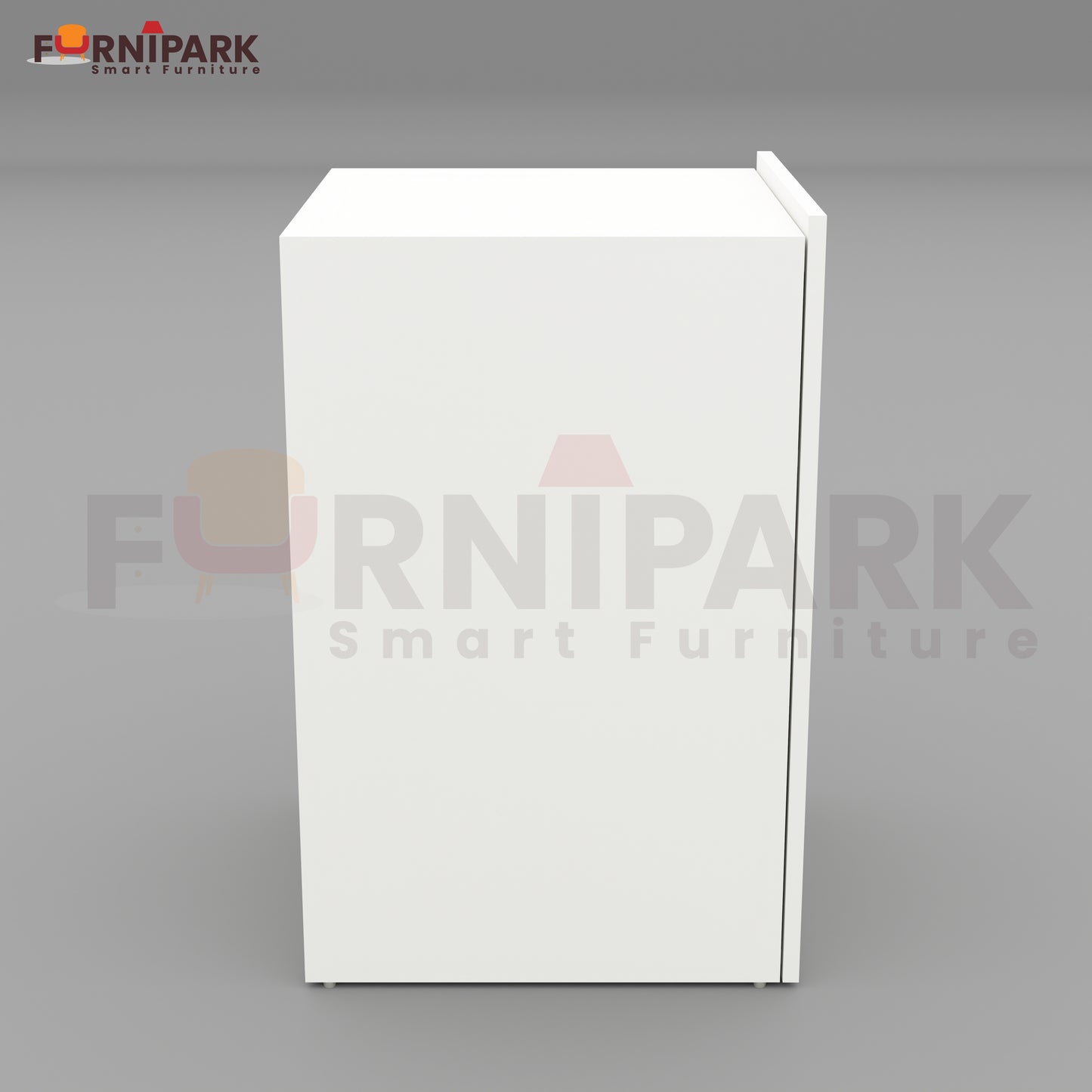 Extendable Table with Drawer (White)
