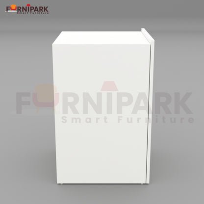 Extendable Table with Drawer (White)